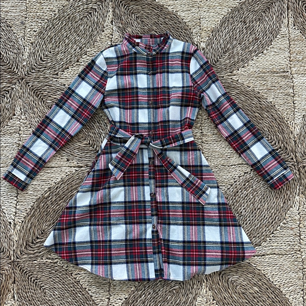 Kiel James Patrick Girls Flannel Plaid Dress